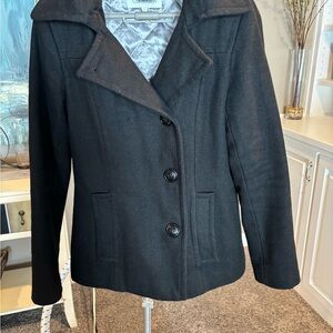 Calvin Klein Women's Elegant Black Peacoat